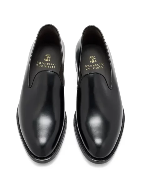 Pantofi loafer Brunello Cucinelli din piele negru