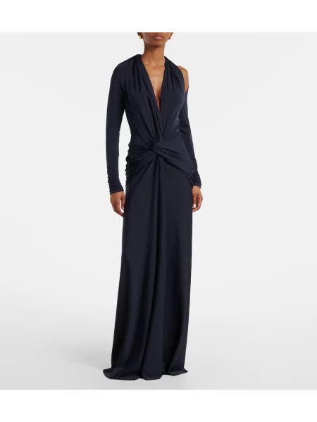Rochie Victoria Beckham din jerseu albastru