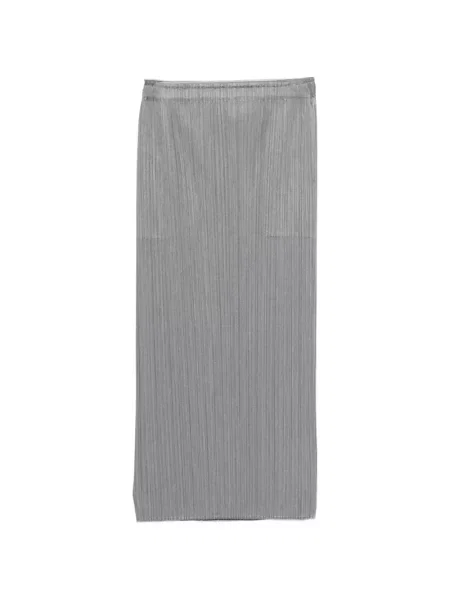 Midi-suknja Pleats Please Issey Miyake siva