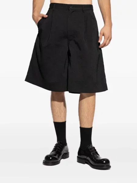 Pantaloni scurți Comme Des Garçons Shirt plisate negru
