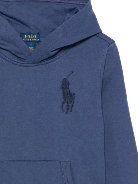 Bluza z kapturem dziecięca Polo Ralph Lauren niebieska