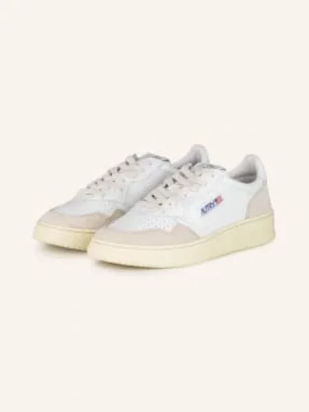 Sneakers Autry Medalist Low Wom White Leather/ Beige Suede EUR 36 białe