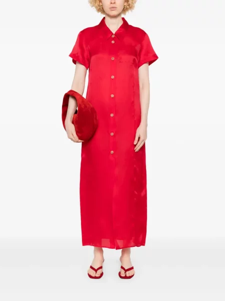 Rochie maxi Khaite de costum roșu