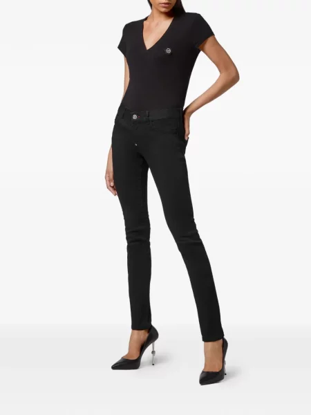 Blugi Philipp Plein cu autograf negru