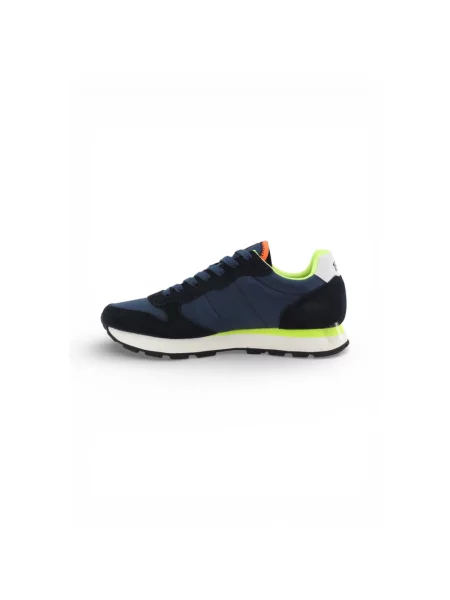 Sneakersy Sun68 skórzane niebieskie