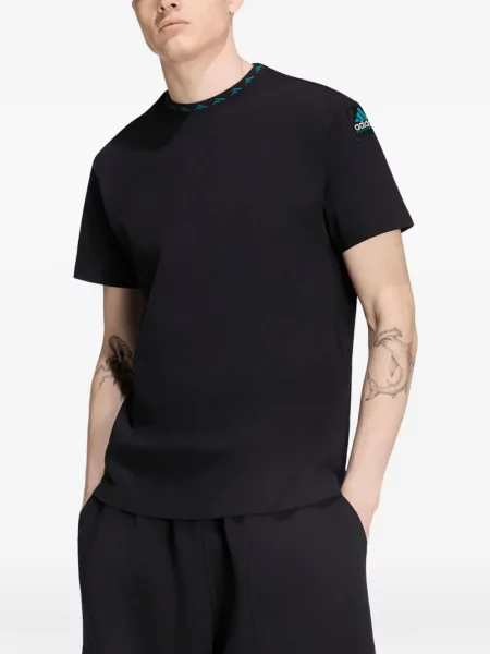Hanorac Adidas cu autograf cu dungi alergare galben