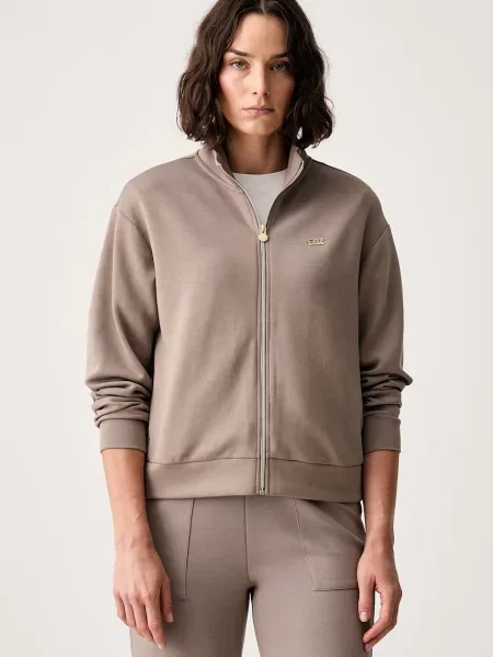 Emporio Armani hanorac cu pentru femei cu modal maro
