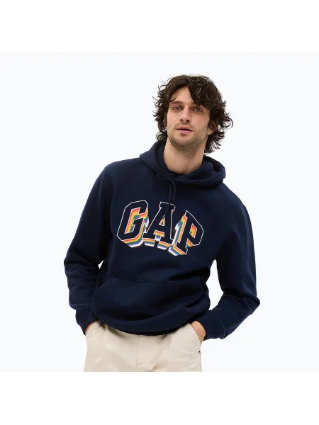 Мъжки суитшърт GAP Pride Core Arch PO синьо