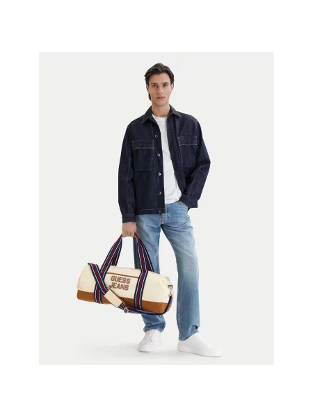 Guess Jeans Geantă de weekend Écru