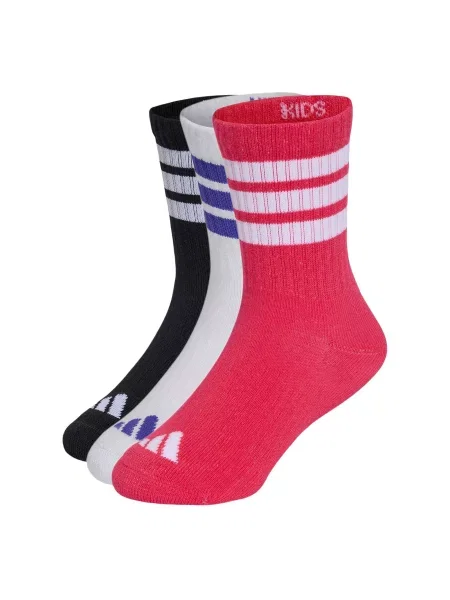 ADIDAS PERFORMANCE Sportske čarape Kids Cushioned Crew 3 Pair Pack ljubičasto plava / tamno roza / crna bijela