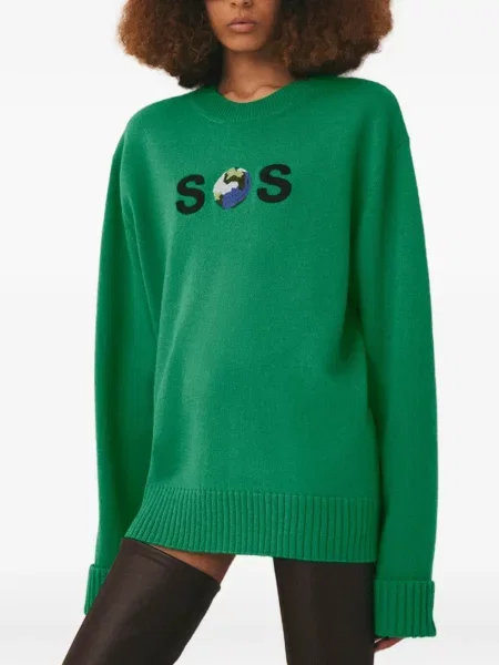 Pulover Stella Mccartney de lână verde