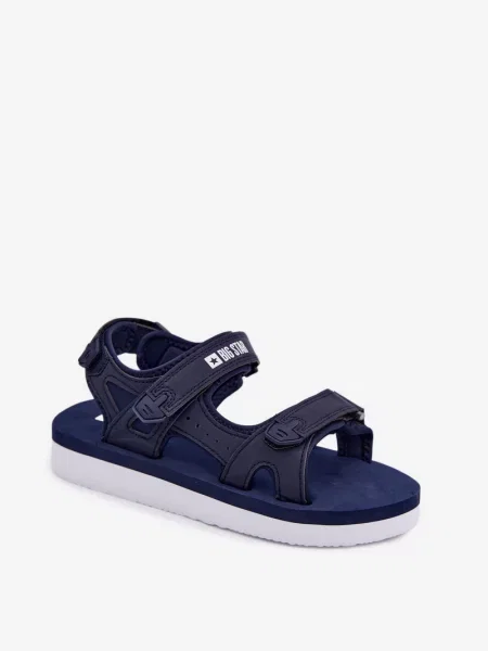 Сандали Big Star Shoes на платформе синьо