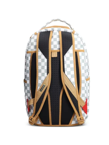 Rucsac Sprayground în carouri alb