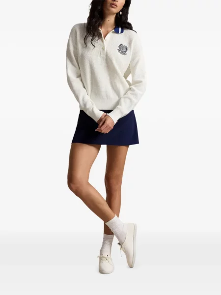 Велурени бягане с яка чорапи Polo Ralph Lauren синьо