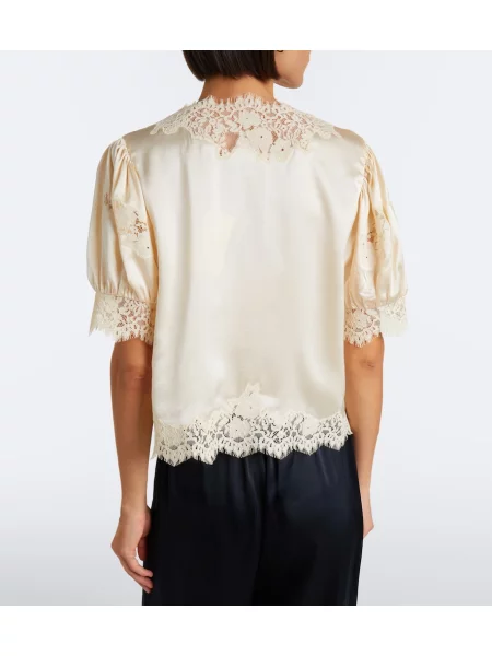 Top Dôen din satin bej