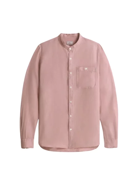 Lniana koszula Woolrich zielona