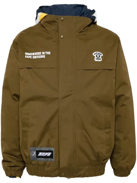 Geacă Aape By A Bathing Ape cu glugă galben