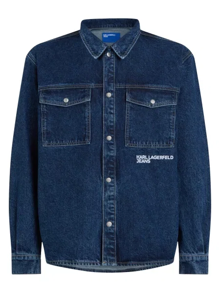 KARL LAGERFELD JEANS Geacă de primăvară-toamnă albastru închis alb