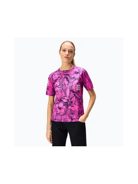 Велофутболка Endura Grid Floral Ltd W pink pop рожева