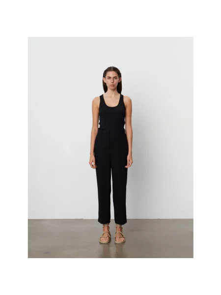 Day Birger et Mikkelsen spodnie proste high waist czarny