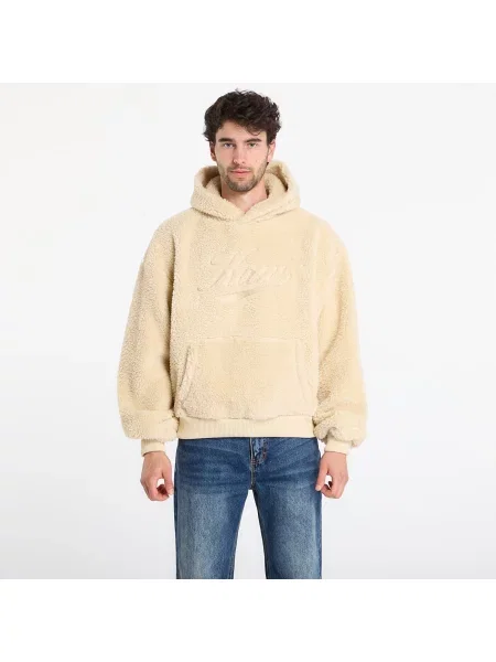 Суитшърт Karl Kani Cursive Varsity Teddy Os Hoodie Beige M бежово