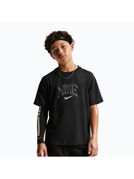 Gyermek póló Nike Multi Refresh black. Méret: fekete