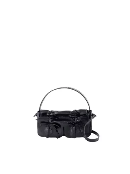 Torebka crossbody Acne Studios skórzana czarna