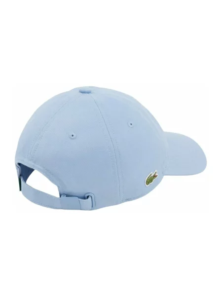 Czapka z daszkiem Lacoste z twillu niebieska