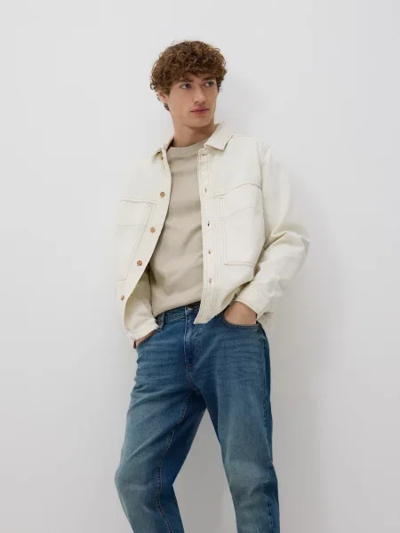 Reserved Джинси slim із вареним ефектом indigo jeans 