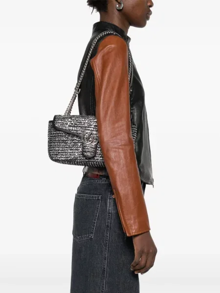 Geantă Gucci GG Marmont negru