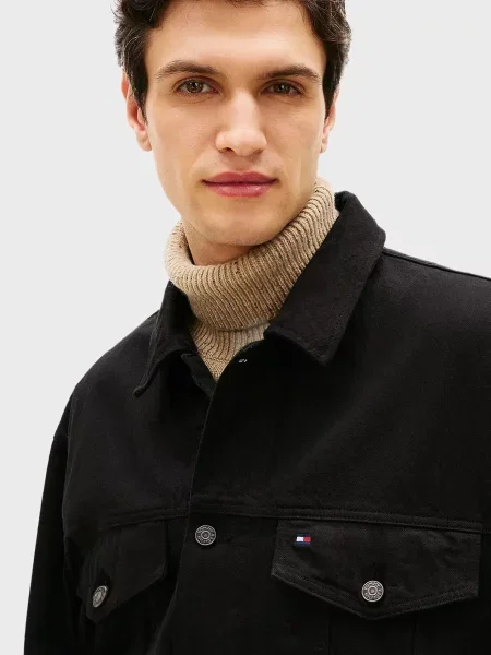 Джинсова куртка Tommy Hilfiger чорна