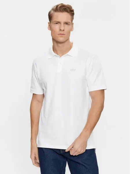 Gap Tricou polo alb
