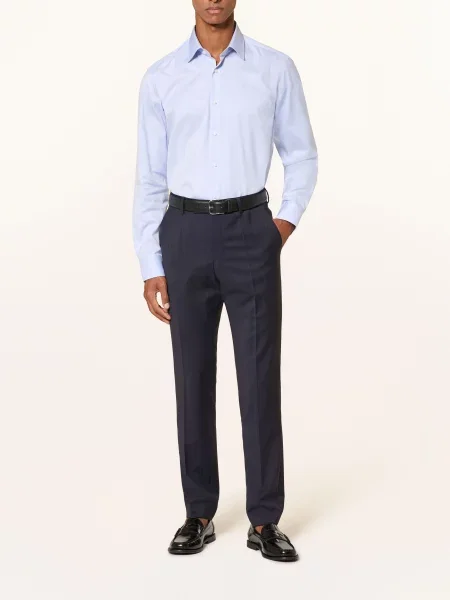 Boss Oblek Huge Slim Fit tmavě modrá
