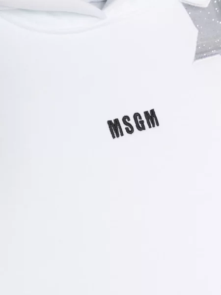 Bluza z kapturem dziecięca Msgm biała