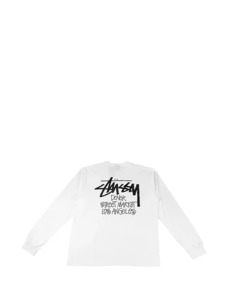 Lung tricou Stüssy alb