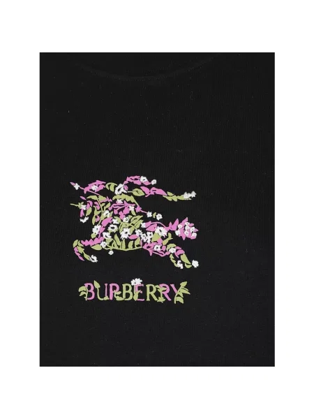 Koszulka Burberry z nadrukiem czarna