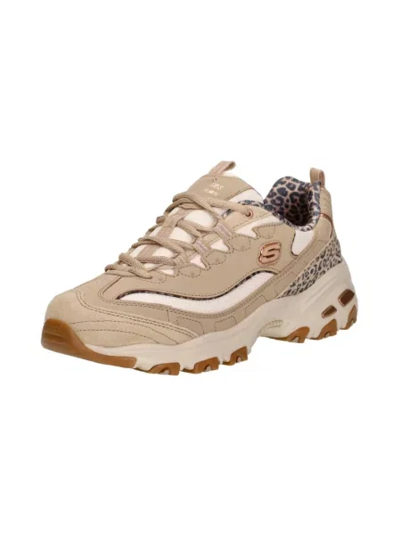 Sneakersy Skechers skórzane beżowe