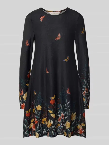 Dzianinowy sweter Apricot z okrągłym dekoltem czarny