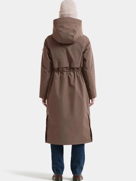 Parka o kroju regular fit z kapturem model Melody' Didriksons brązowa