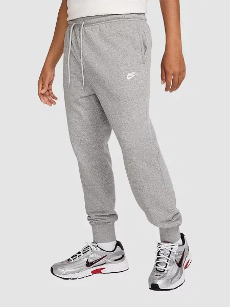 Махровые джоггеры Nike серые