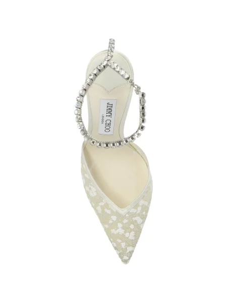 Křišťálové lodičky Jimmy Choo bílé