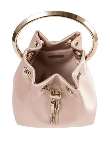 Geantă bucket Jimmy Choo roz