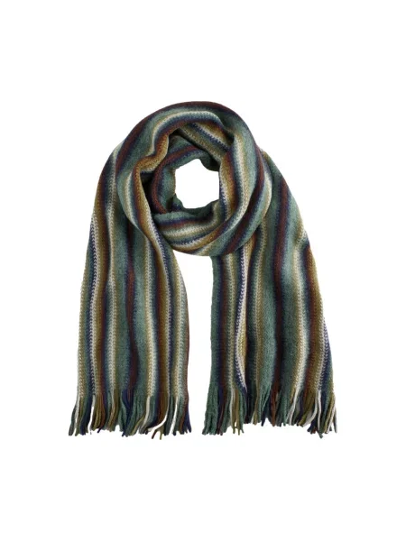 Next Fular albastru închis / oliv / verde închis alb