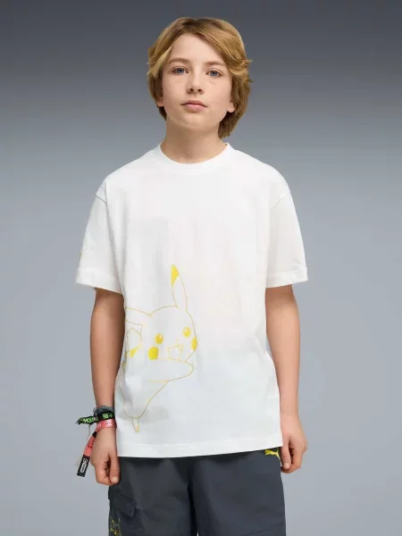 Дитяча Футболка PUMA x Pokemon Graphic Tee комбінований верх білий