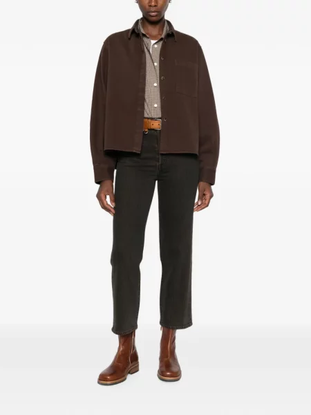 Decupat blugi Levi's® de catifea cord maro