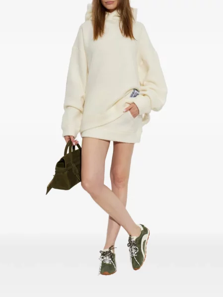 Fustă Dsquared2 de lână alb