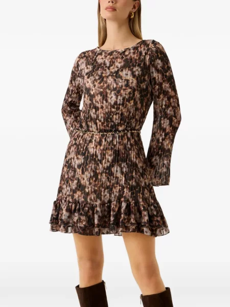 Rochie mini Guess cu model floral maro