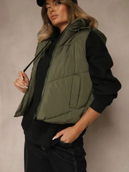 Vestă Olanissa închis verde