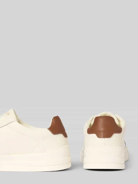 Sneakersy z powlekanej skóry z detalami z logo Replay białe
