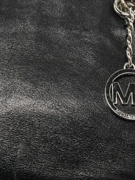 Geantă cu mânere cu lanț Michael Michael Kors din canvas maro